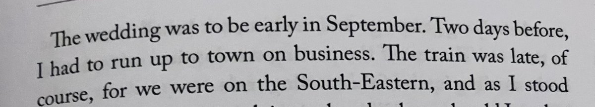 Different era, same train woes: (from E. Nesbit’s story ‘John Charrington’s Wedding’, 1893)