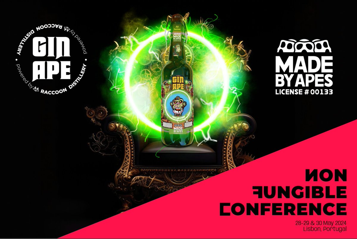To all Raccoons in Lisbon! 🇵🇹☀️

Find our stand at @NFCSummit, Meet Our Team (w/ the Legendary <a href="/makash_mak/">Makash_Mak🍌</a>), and get a chance to win a 3L Raccoon Gin Bottle. Find out more directly on-site!

Cheers ⭐