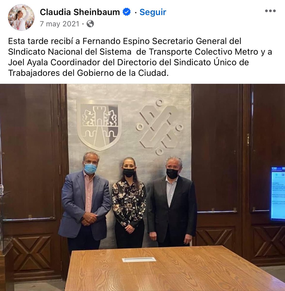 #ULTIMAHORA ¡Ahora TODO TIENE SENTIDO! Cuándo Claudia Sheinbaum @Claudiashein fue Jefa de Gobierno en la #CDMX @GobCDMX PROTEGIÓ y se volvió CÓMPLICE de la CORRUPCIÓN del Secretario General del Sindicato del @MetroCDMX @SNTSTC_Metro Fernando Espino @FernandoEspino_ por Petición