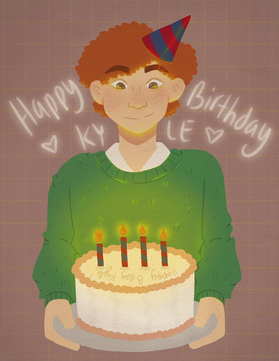 mooplie's tweet image. happy birthday my son ‼️🫶🎉🎉🎉

#kylebroflovski #sptwt #spart #spkyle #spfanart
