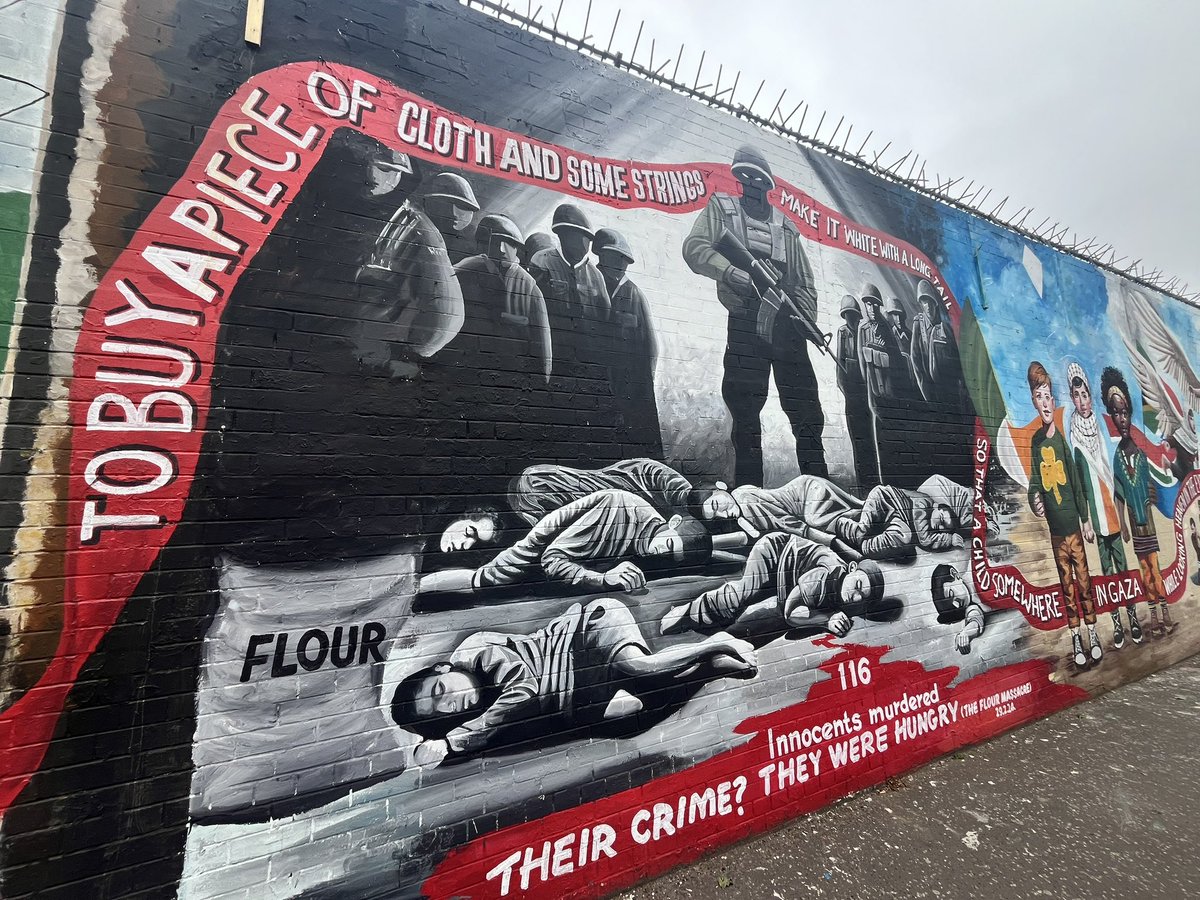 Refaat Alareer’s “If I must die” on the Falls road murals of Belfast … (1/4)