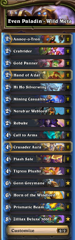 HearthenStein's tweet photo. Late lazy legend, with even paladin #hearthstone #wildhs https://t.co/TPCMQpU2vs