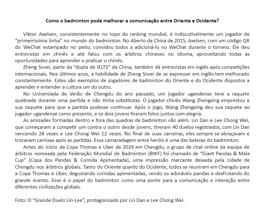 NmqbNews's tweet image. 【Coluna WE TALK】
Como o badminton pode melhorar a comunicação entre Oriente e Ocidente? #Badminton #Esporte #ZhengSiwei #LinDan #LeeChongWei #Interação