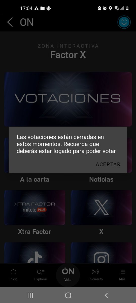 marlievirez's tweet photo. @FactorXspain no logro votar #factorX https://t.co/EUUHVkrvrY