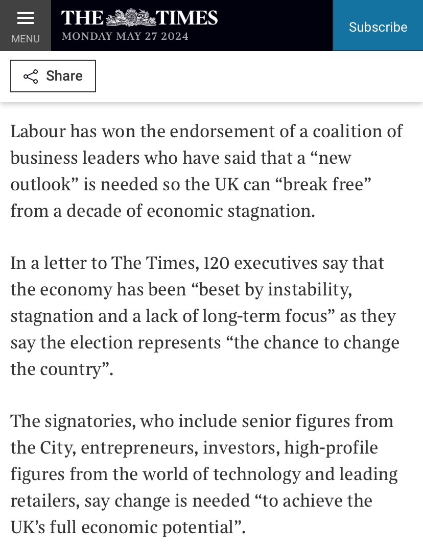 British business can't afford another five years of the Conservatives. To grow the economy, support public services and for a government that puts the national interest above its own, vote Labour in Richmond and Northallerton.
