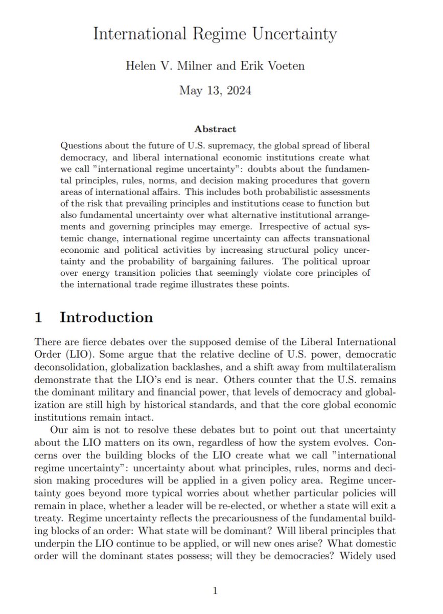 Daniel McDowell (@daniel_mcdowell) on Twitter photo Shortlisting this Milner and <a href="/ErikVoeten/">Erik Voeten</a> paper.
More generally: More of this type of writing, thinking, debating, please. Shortlisting this Milner and <a href="/ErikVoeten/">Erik Voeten</a> paper.
More generally: More of this type of writing, thinking, debating, please.