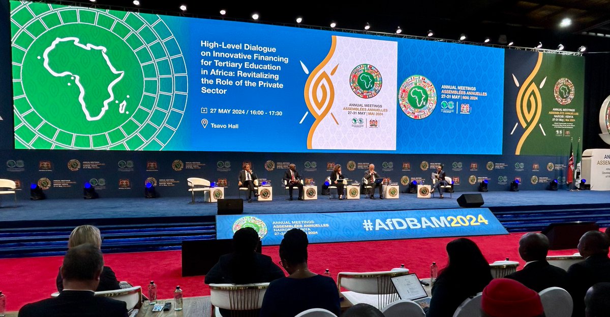 Thank you to our #AfDBAM2024 "innovative financing for tertiary education in #Africa: revitalizing the role of the private sector" side event participants. One highlight: <a href="/AfDB_Group/">African Development Bank Group</a>, <a href="/giz_gmbh/">GIZ</a> signed a declaration of intent to enhance youth employability in Africa.
#Build4Skills