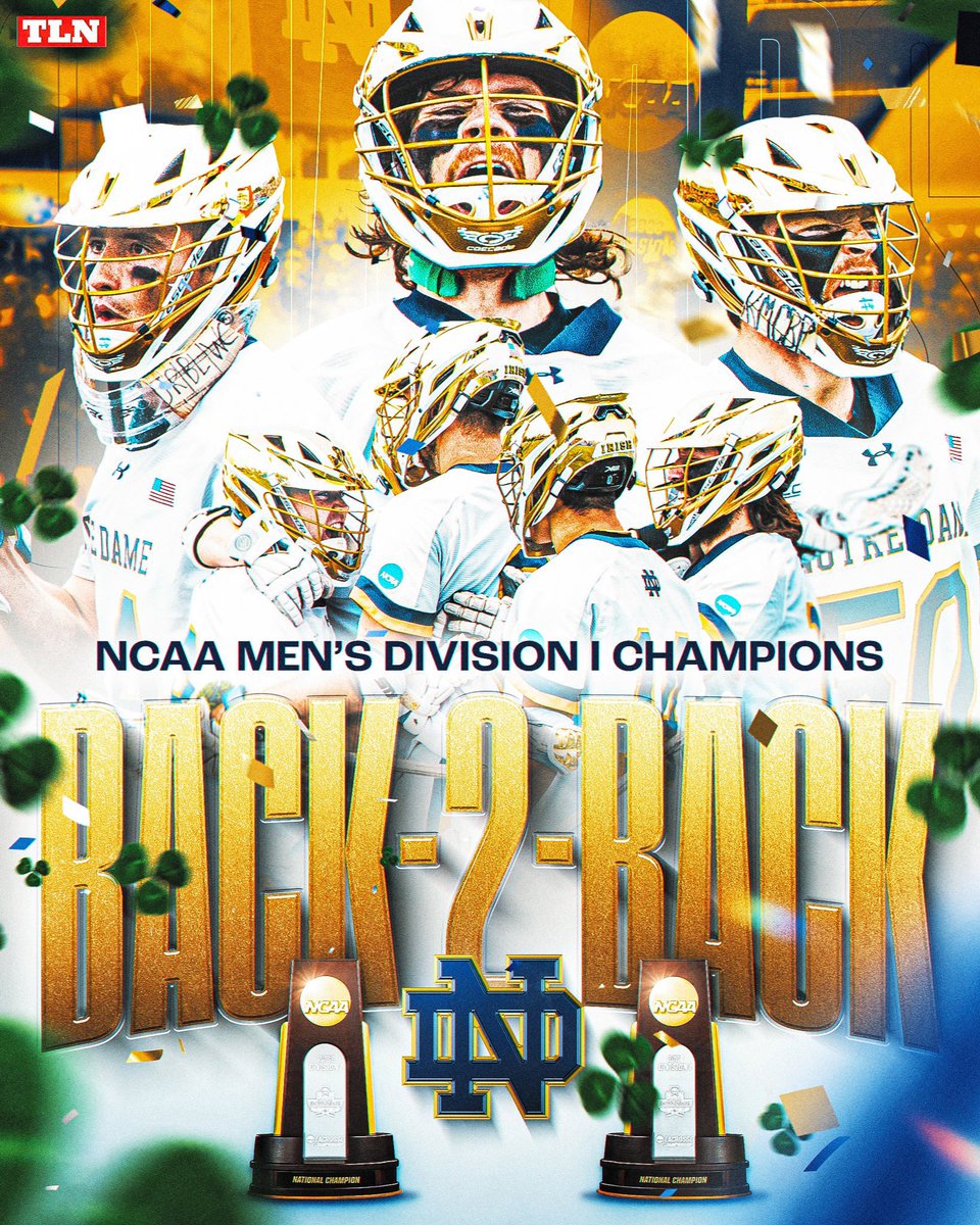 Congratulations to Golden Eagle Alum @ericdobson_ and his Notre Dame teammates on winning Back to Back National Championships today in a win over Maryland! What a run! #soarhigher