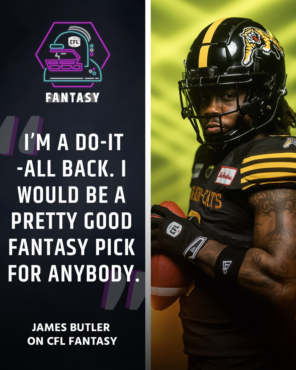 Mr. Do-It-All. James Butler makes his case for #CFLFantasy 🎲 SIGN UP NOW: bit.ly/4bYGwEx