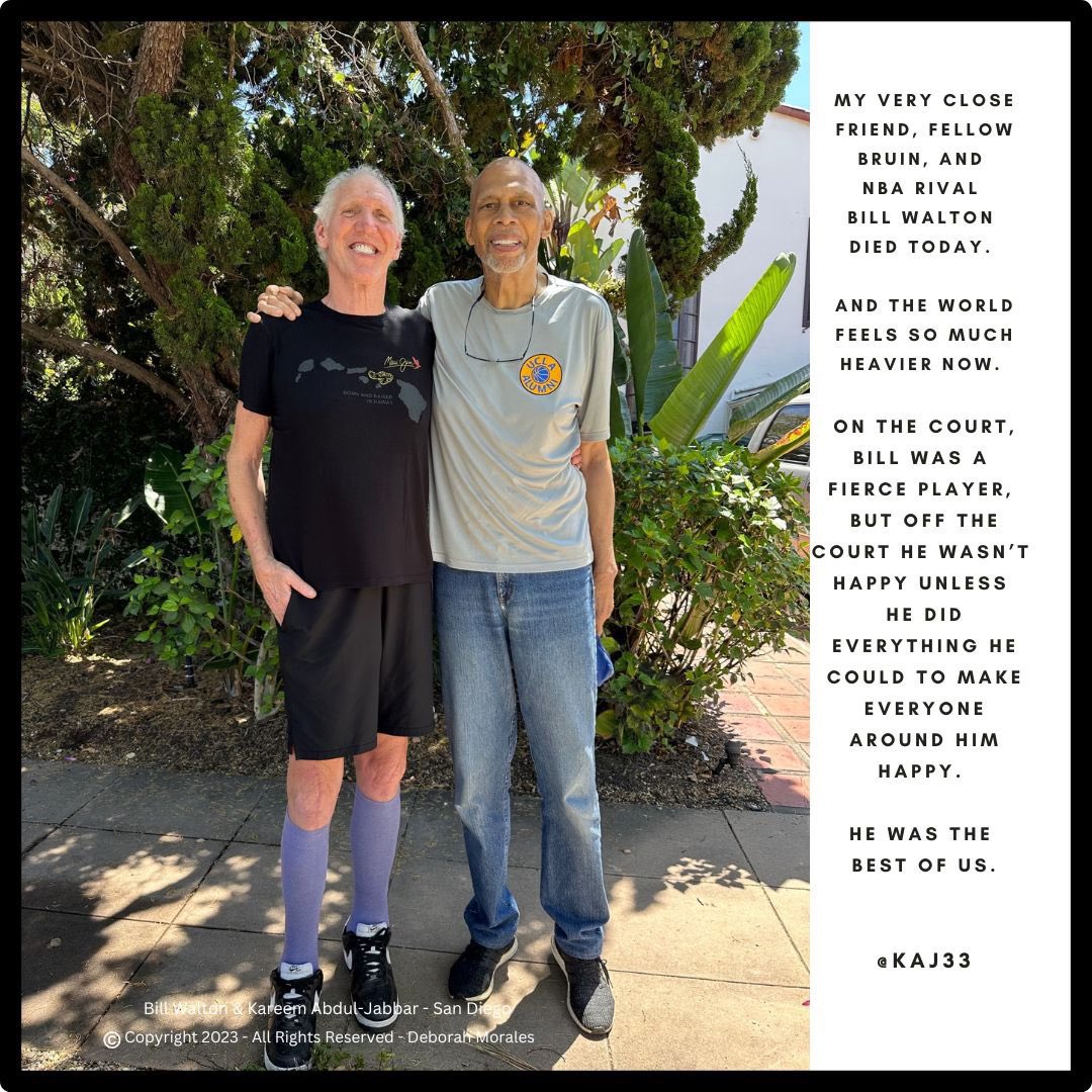 Buccigross's tweet image. Damn. This photo has everything:
We are all mortal.
We will not be young forever and live forever.
Don't hold on to things. 
Don't put things off. 
Think. Be joyful. Have good manners.
And mostly..Show up for loved ones.