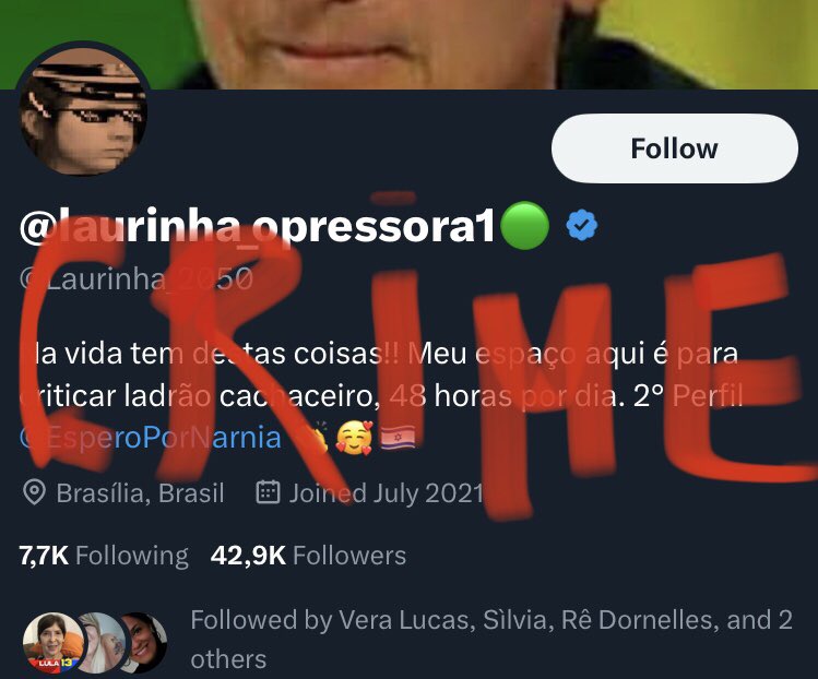 Por favor, denunciem esse perfil disseminador de fake news por todos os canais possíveis. Ministro @pauloteixeira13 , é preciso uma atitude dura contra os criminosos responsáveis por este perfil.