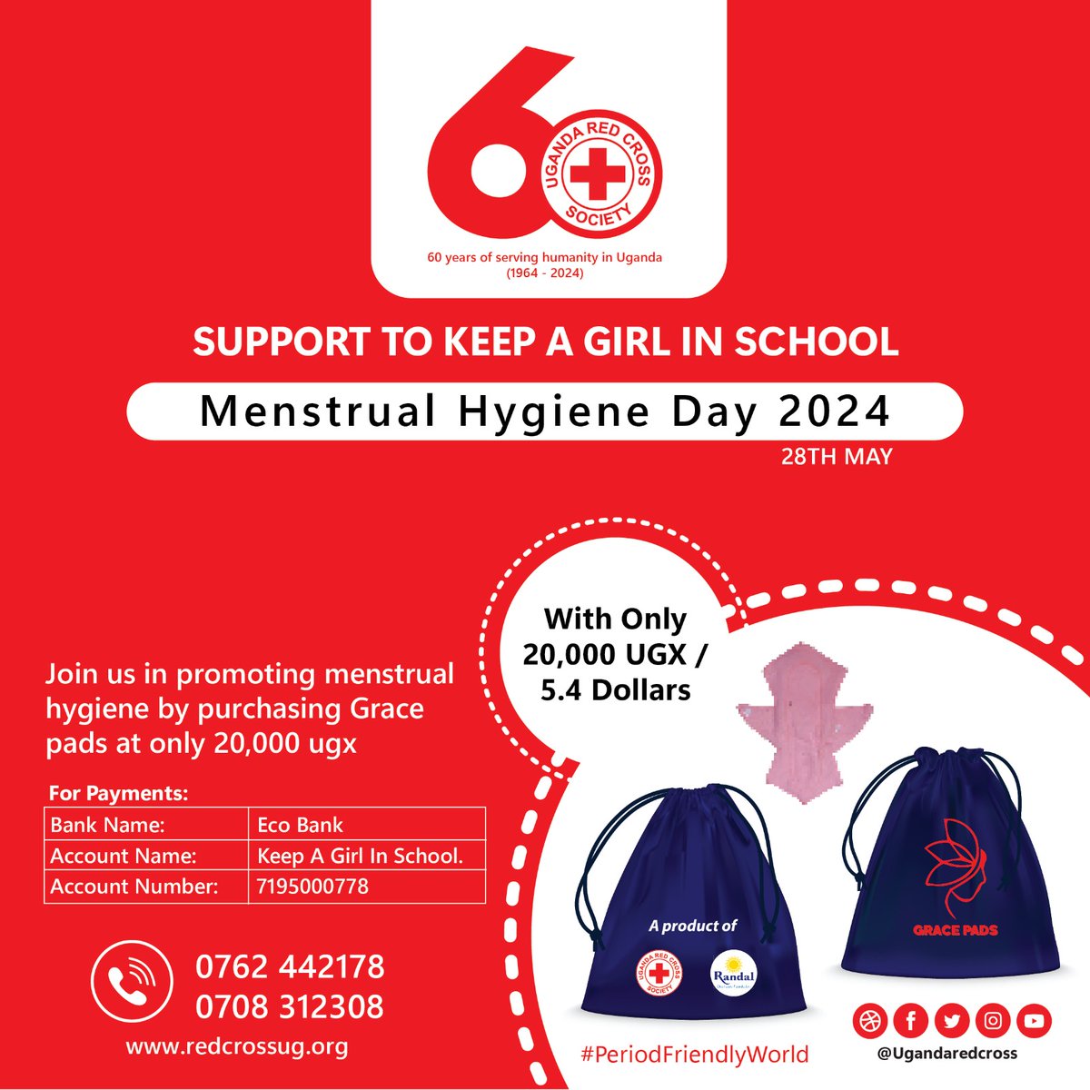 May 28 is the International Day of Action for Women's Health. It is also the World Menstrual Hygiene Day. This year, the theme is #PeriodFriendlyWorld. This day is dedicated to encouraging women and girls to maintain hygiene during their menstrual cycle to stay healthy.