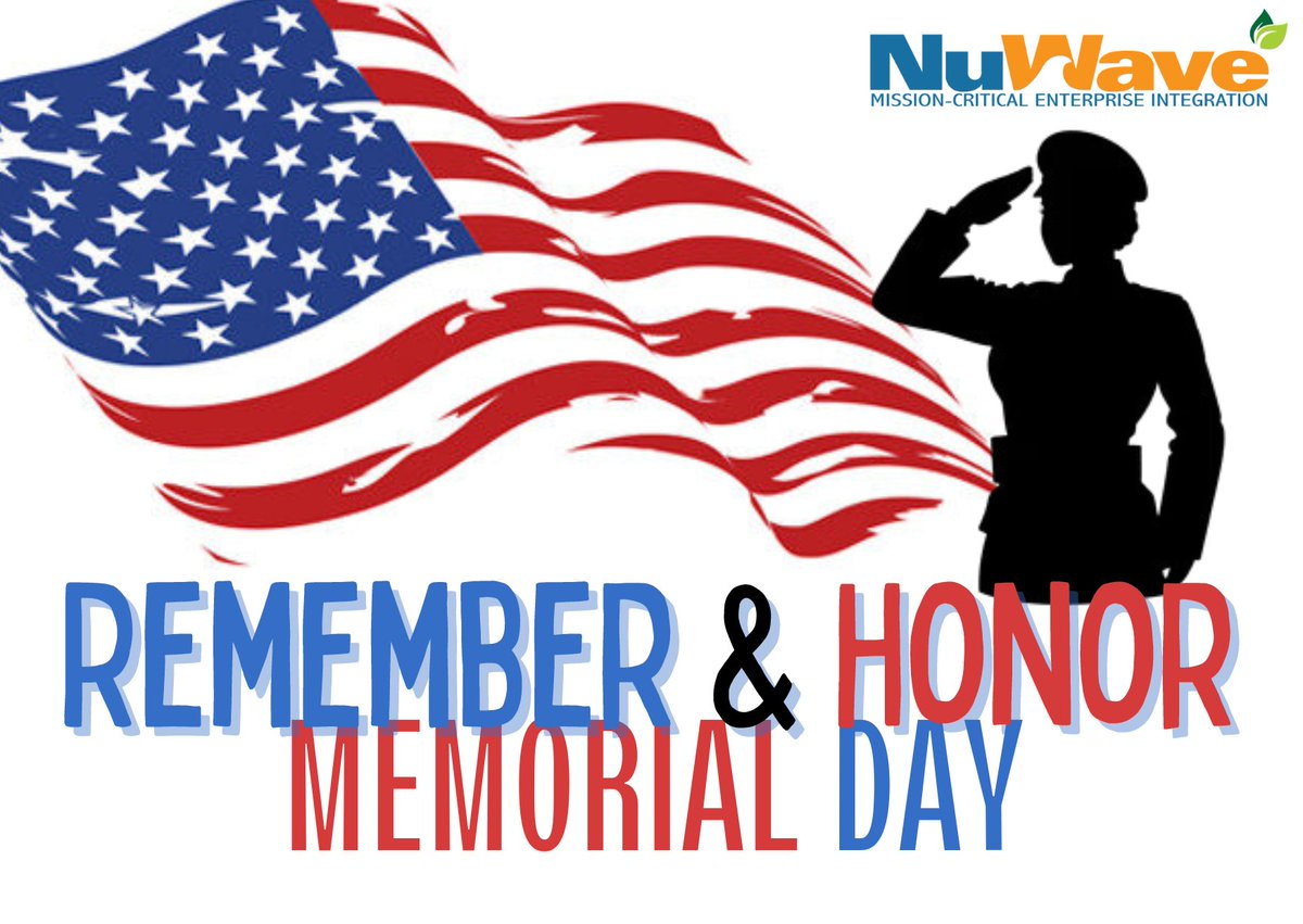 On this Memorial Day, NuWave Technologies honors the brave men and women who made the ultimate sacrifice for our freedom. 🇺🇸🕊️

Thank you for your service and sacrifice. 🙏🎖️

#MemorialDay #HonoringOurHeroes  #ServiceAndSacrifice #ThankYou #respect #freedom #NuWaveTechnologies