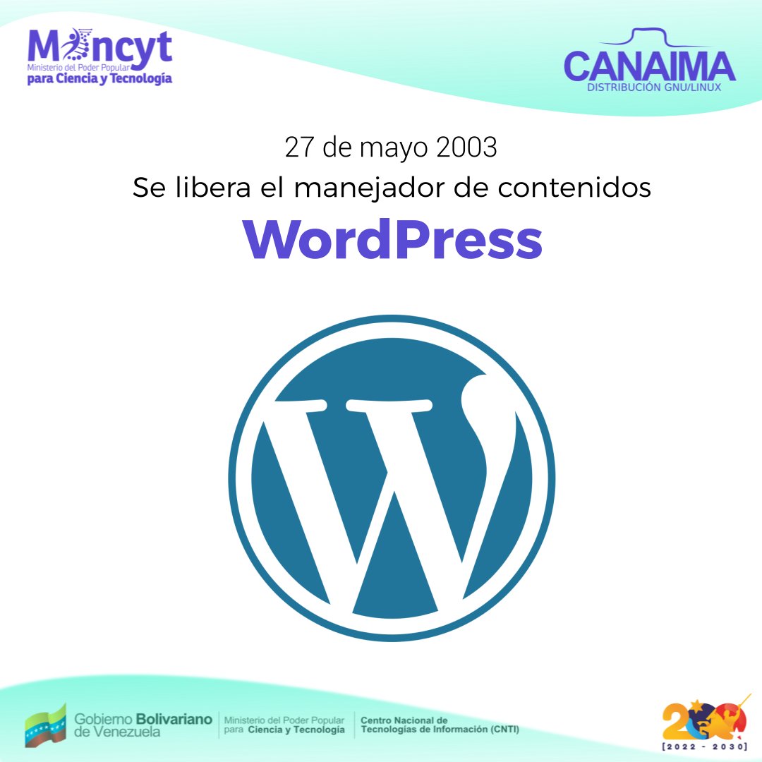 ¿Eres usuario de WordPress? Pues te contamos que este conocido manejador de contenidos fue liberado un día como hoy por su creador el programador Matt Mullenweg. Con WordPress puedes crear, gestionar y publicar contenidos, crear webs personalizadas, blogs, revistas y mucho más.