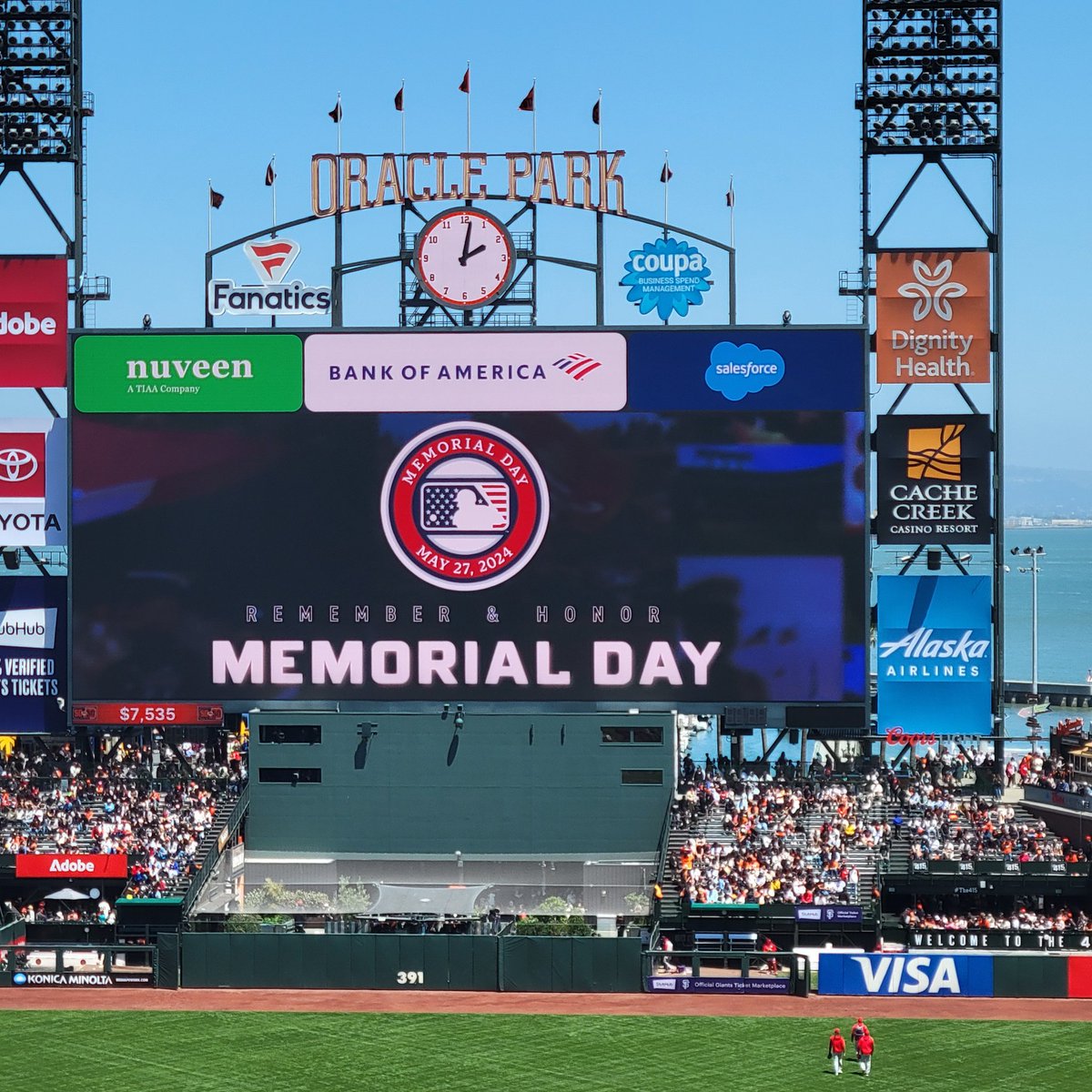 MFriedman_22's tweet image. Play Ball !! ⚾️🇺🇸
#Phillies #SFGIANTS #OraclePark #MemorialDay