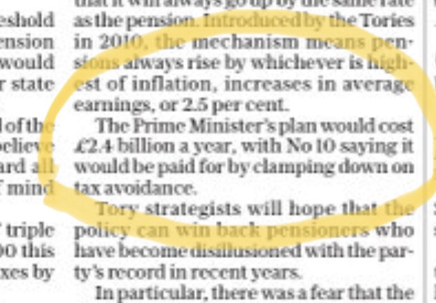Key bit of context - this is going to cost the same as abolishing the 2 Child Limit - something that would lift half a million children out of poverty. And it’s paid for by…. ‘tackling tax avoidance’, which I was kind-of hoping we were already doing