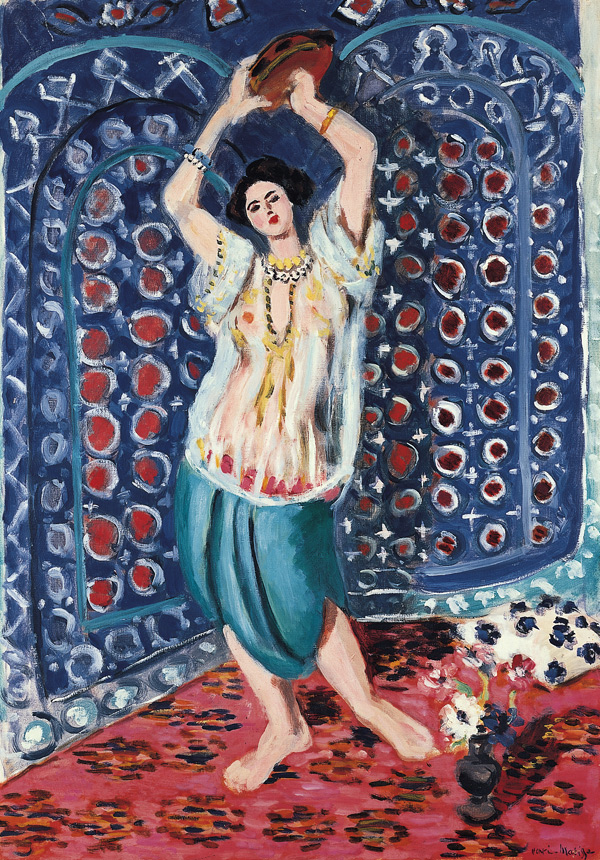 'Odalisque with Tambourine (Harmony in Blue)', Henri Matisse (1869 - 1954), French