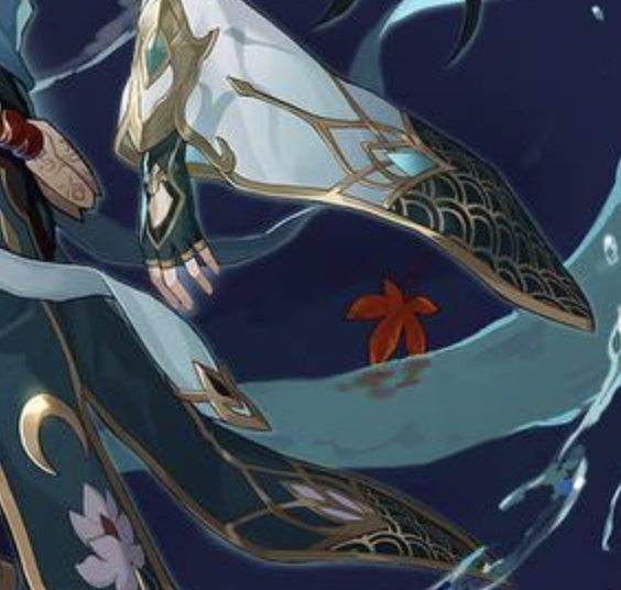 one of my favorite details about dan heng's splash art is the maple leaf that floats by, symbolizing his present...and i'm so happy that they included it in his figure as well T^T