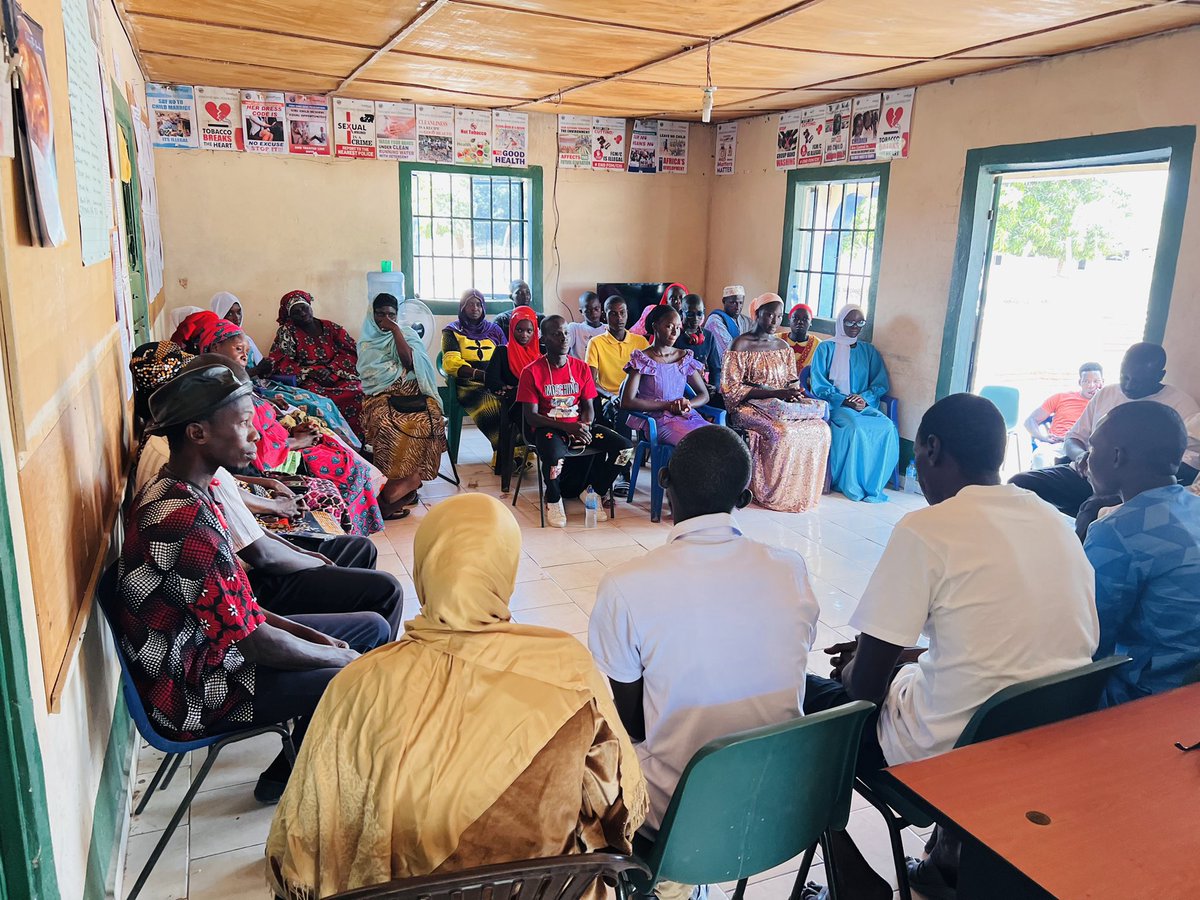 With support from @AWRA_org and @SafeHands4Girls, we launched Phase 2 of our community sensitisation and dialogue with NAMs and community leaders in Foni Brefet. During this week, we will engage in discussions on the health complexities of FGM and its impact on Women and Girls.