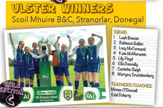 ⚽️MEET THE TEAMS 🏆 Girls ©️ CUP 💚 Scoil Mhuire, Moycullen, Galway 💙 Our Lady's Grove PS, Dublin ❤️ Gaelscoil Uí Ríordáin, Ballincollig, Cork 💛 Scoil Mhuire B&C, Stranorlar, Donegal 👉 #Primary5s