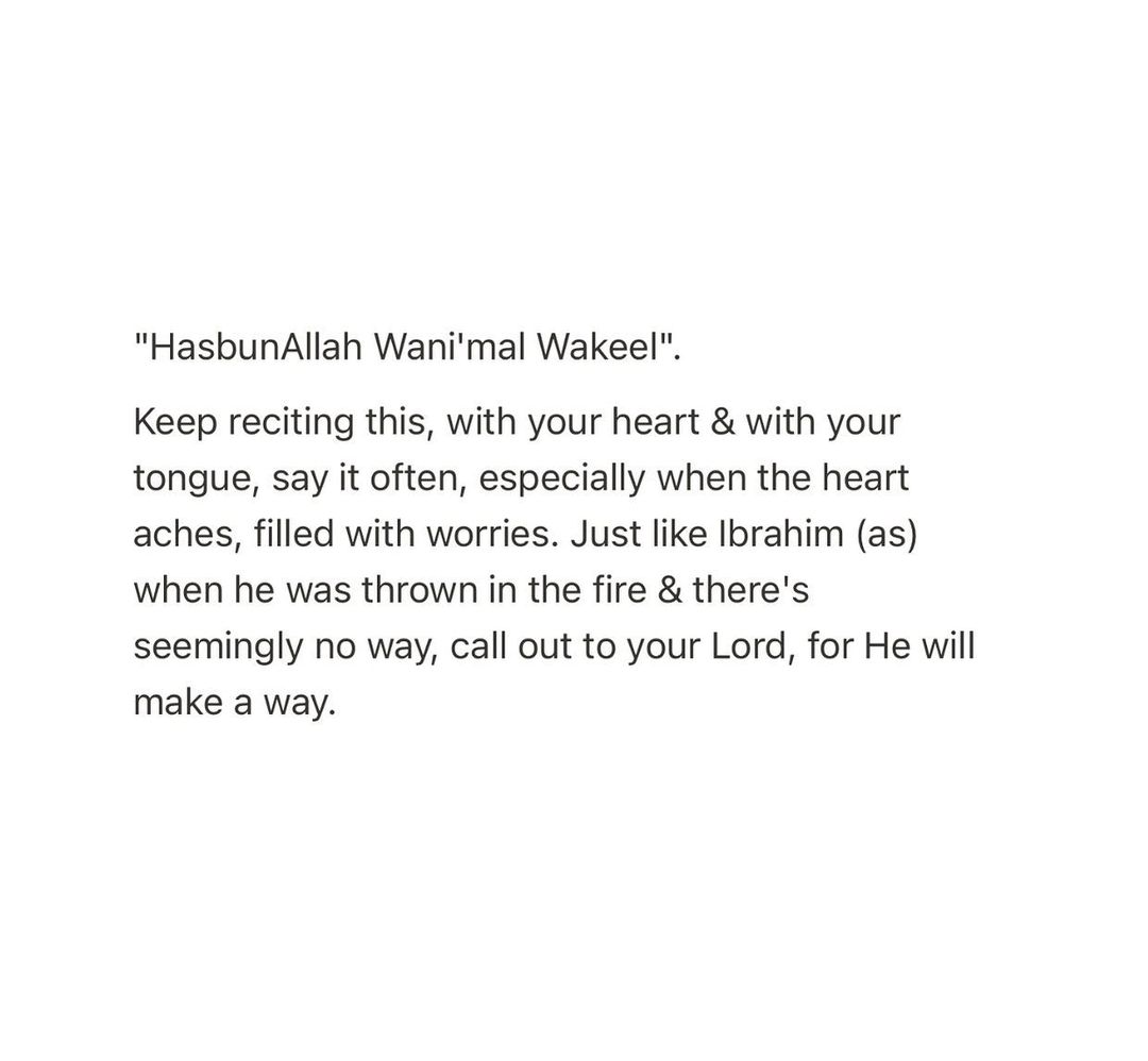 Allah will make a way.