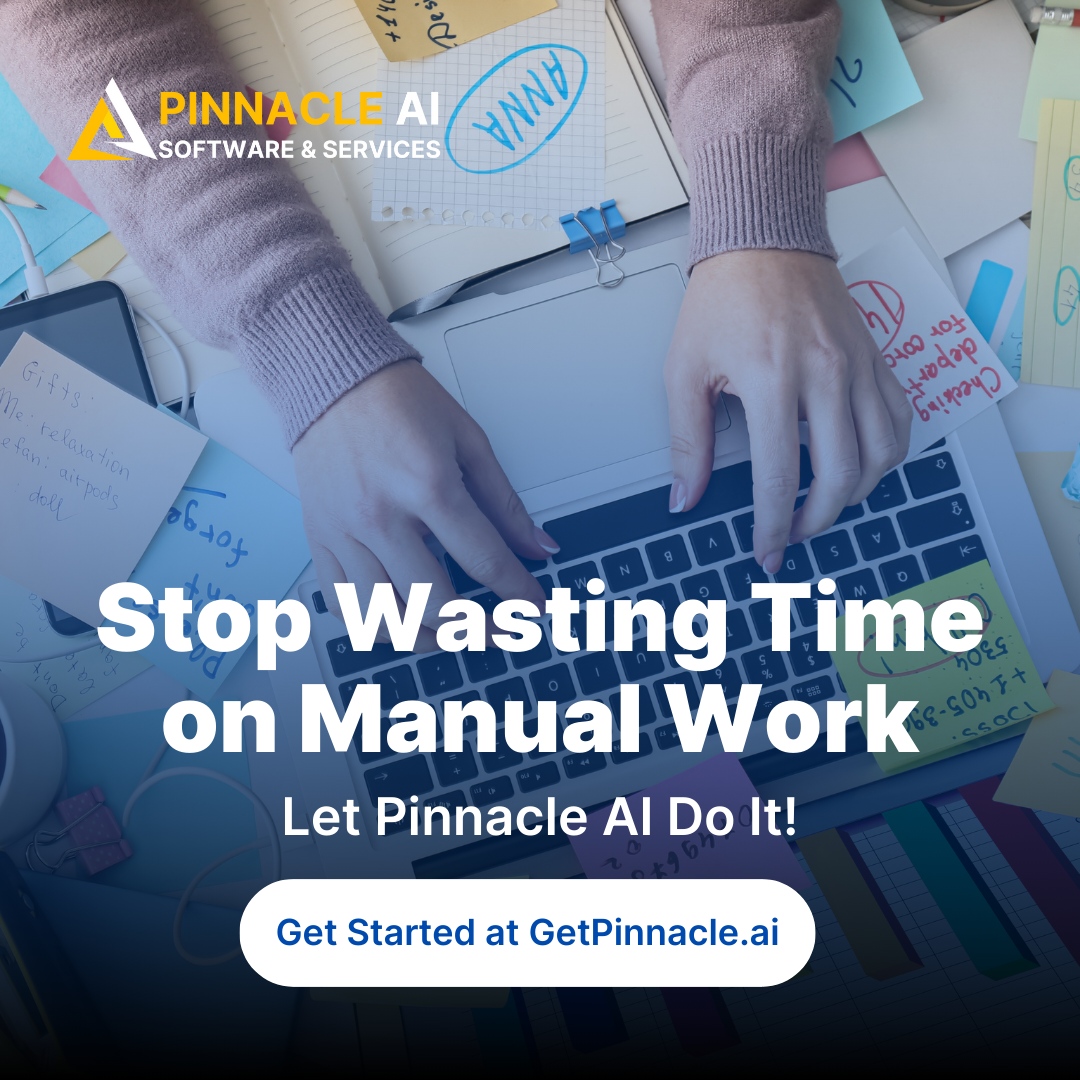 Pinnacle AI's CRM automates data entry and keeps your customer information organized. 💻

Say goodbye to manual work and hello to valuable insights! 

#CRMEfficiency #DataAutomation #PinnacleAI