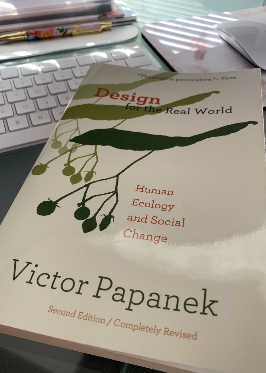 Finished reading “Design for the Real World” by Victor Papanek. For a book 40+ years old, it’s mind-blowing how little has changed in the design industry. The same issues have always existed, now taking on other forms. Fantastic read! ⭐️⭐️⭐️⭐️⭐️