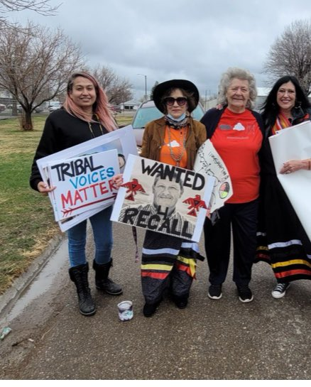 MichifMcKay's tweet photo. April 6 2024, the #LittleShellTribe office closed in fear of these resilient Women, that were heard regardless! The window washer asked me to pull his finger, but that trick is old!
/3 https://t.co/C6dx1yo46C