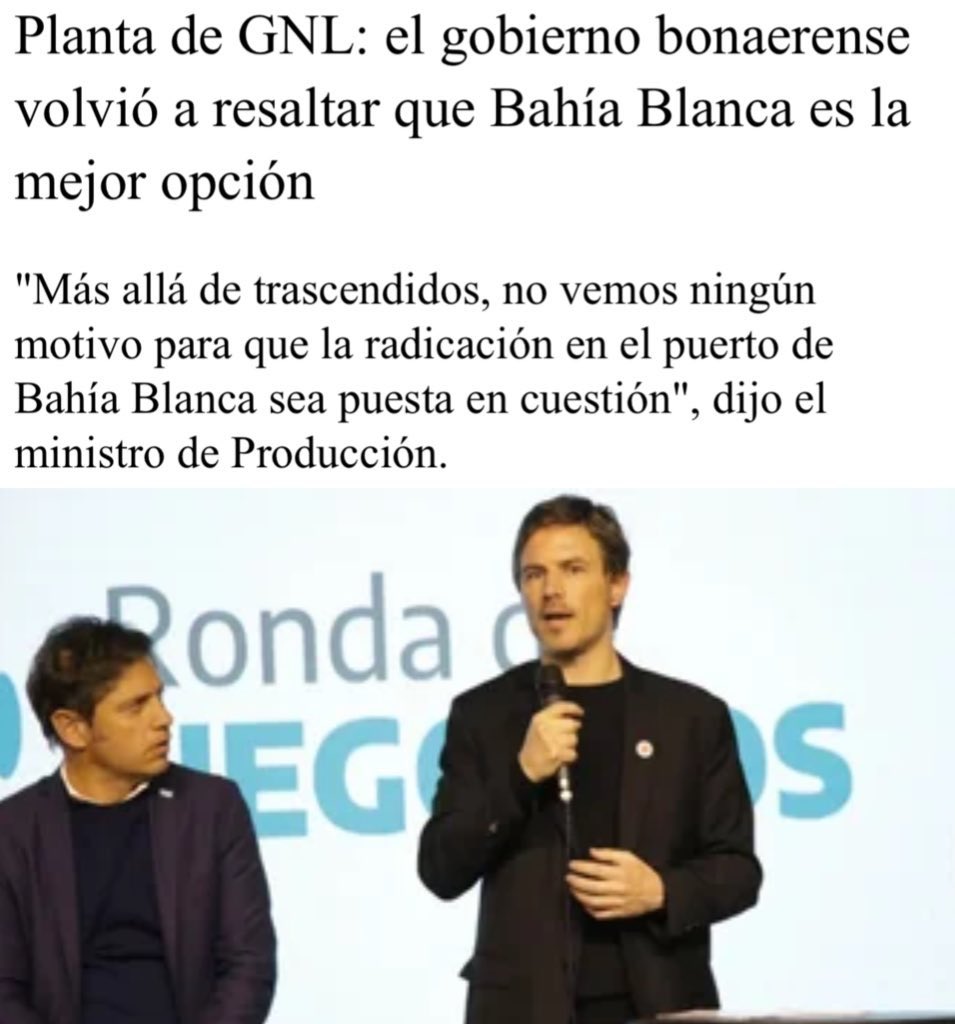 El inútil de @Kicillofok no para de cagarnos con sus contradicciones. Quiere que YPF y Petronas hagan el proyecto GNL en PBA, pero traba la Ley Bases con sus senadores para que no se apruebe el RIGI -herramienta que posibilitará inversiones en nuestro país-. Impresentable.