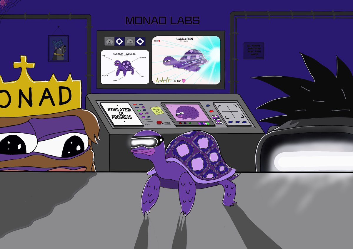 Monchel was never fast....all the other animals laughed at him for being so slow and he always dreamt of running past the haters, it was but a dream.... 

Until one day, Monchel heard that the EVM was also slow and that <a href="/monad_xyz/">Monad</a> were doing things others cannot......

....to BE