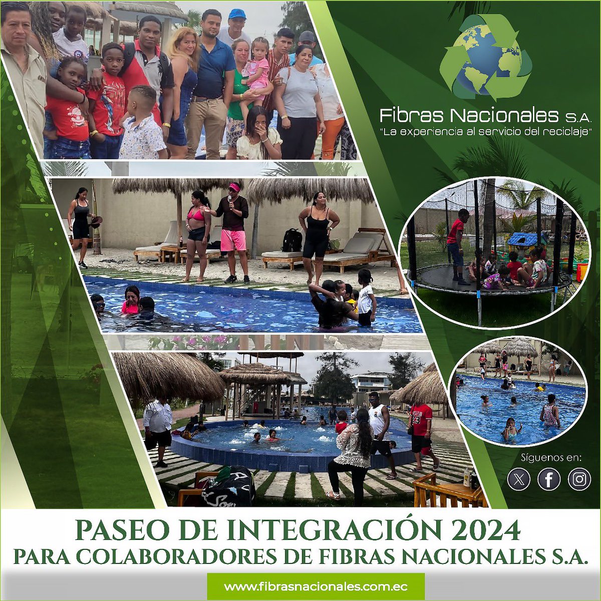 FIBRANAC_SA's tweet photo. El pasado fin de semana Fibras Nacionales S.A., organizó el tradicional paseo de integración para todos sus colaboradores. Se vivió una jornada de gran esparcimiento y compañerismo. https://t.co/SEvC3lKl1c