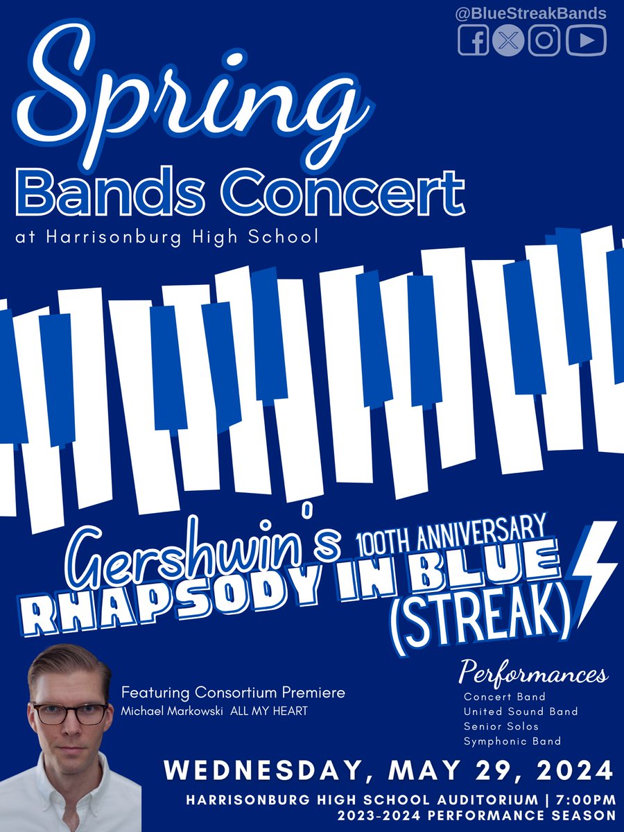 Harrisonburg HS Band (@bluestreakbands) on Twitter photo 