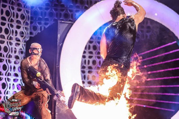 Happy Monday! 

It should go without saying, but I’d like to take this opportunity to point out that flamethrowers are banned from all NEW events. 

My sympathies go out to AEW’s Human Resources Manager for having to navigate a tricky situation to start the week.