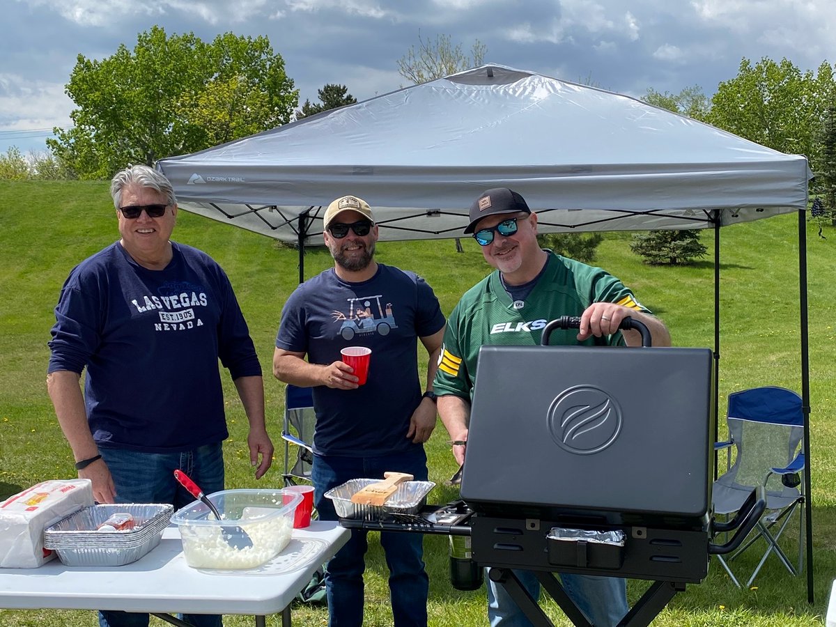 We had our first tailgate at the @GoElks v.s. @sskroughriders pre-season game and had a blast meeting Elks fans! Join us for future tailgates and check out our #BuildYourFuture ads in the stadium! #GoElks #CFL #SkilledWorkers #AlbertaJobs