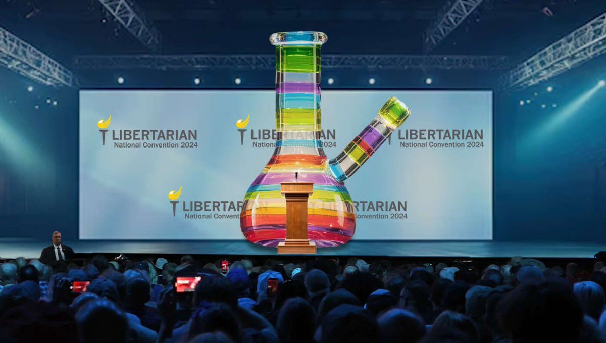 Libertarian Party Nominates Giant Gay Bong buff.ly/4bAIk6z