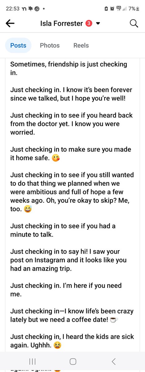 ForresterIsla's tweet image. #JustCheckingIn 💜