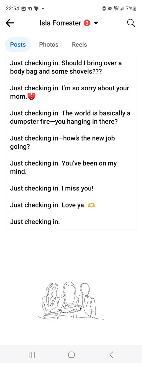 ForresterIsla's tweet image. #JustCheckingIn 💜