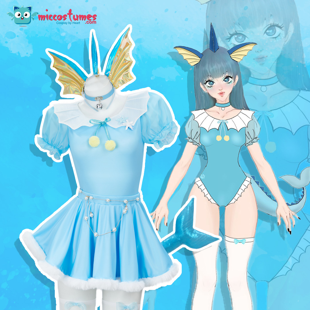 Fisrt look of this #vaporeonfanart bodysuit! 💙ow.ly/jArf50RTHCF Preorder Sale is available! #miccostumes #vaporeoncosplay #eeveecosplay #pokemoncosplay