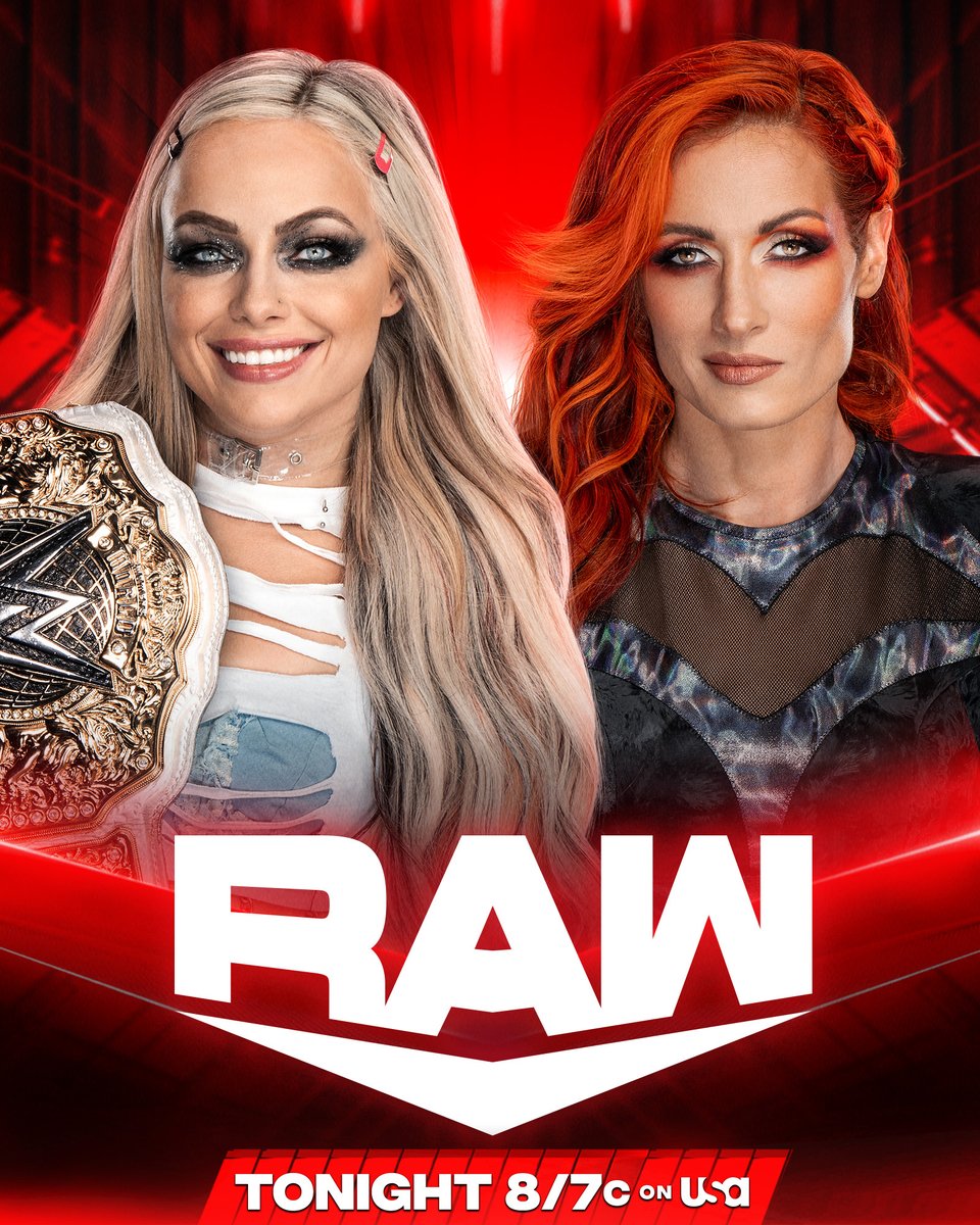 The newwwwww Women's World Champion @YaOnlyLivvOnce defends against @BeckyLynchWWE in a STEEL CAGE MATCH tonight on #WWERaw! 📺 8/7c @USANetwork 📍 Savannah, GA 🎟️ ticketmaster.com/event/0E006033…