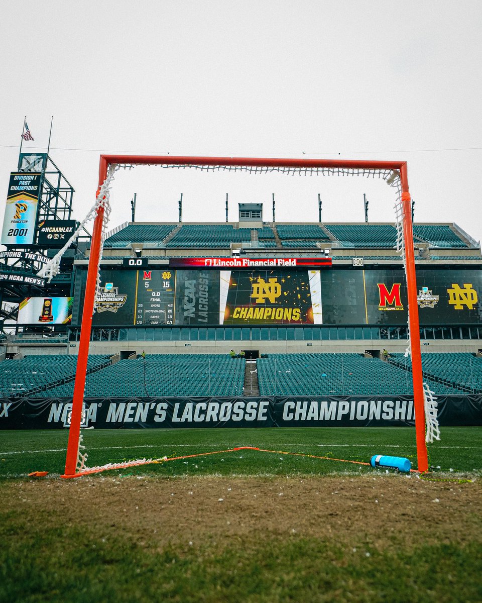 NCAALAX's tweet photo. Net. Cut. 🏆

#NCAAMLAX x @NDlacrosse https://t.co/ymCBXrpnnf