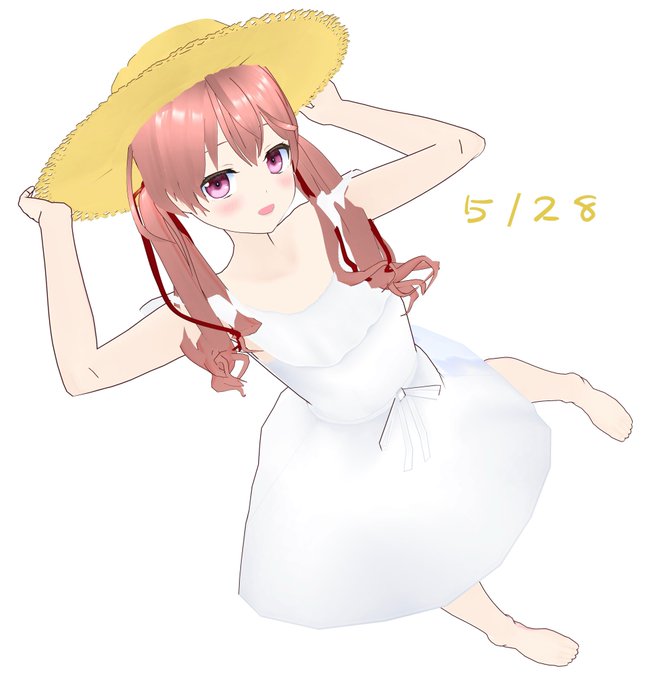 「open mouth straw hat」 illustration images(Latest)