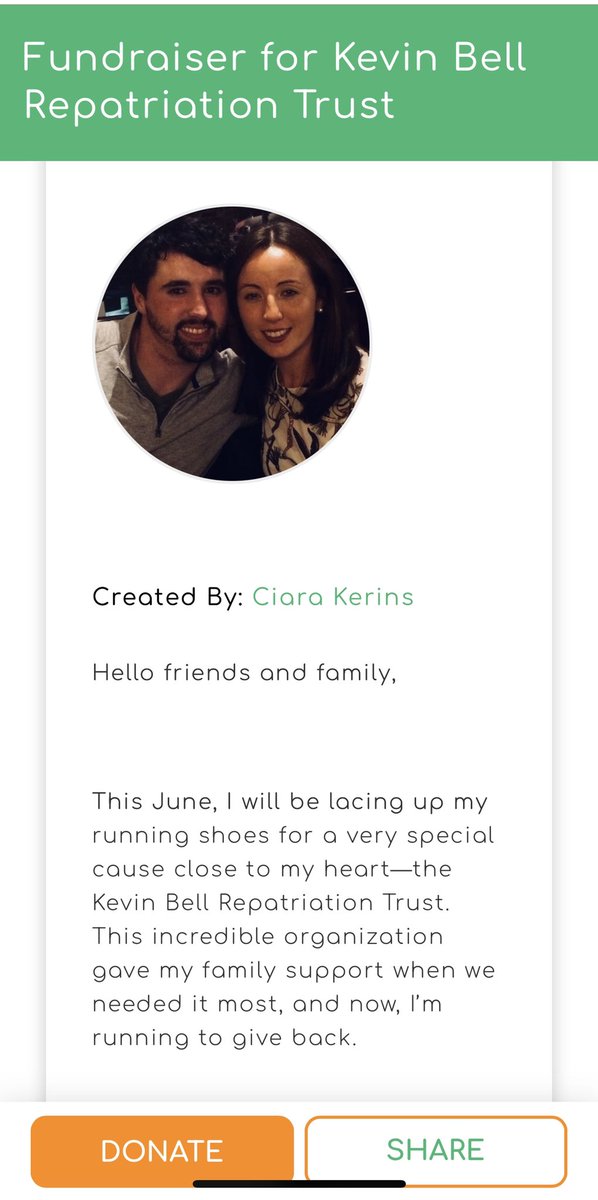 Very proud of Ciara running this weekend in memory of her Brother Aonghus for <a href="/KBRT2013/">KBRT</a> an amazing charity/cause so close to our own hearts  They were amazing to our family in devastating times helping bring Aonghus home. Any support would be brilliant idonate.ie/fundraiser/Cia…