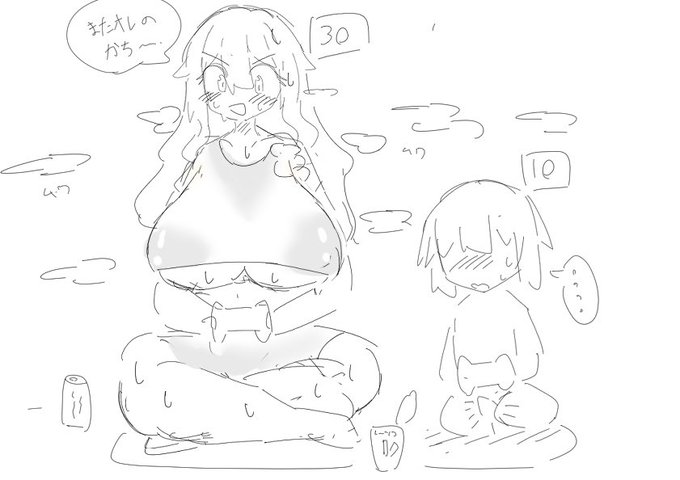 巨乳汗かきお姉さんになったショタの家で遊ぶやつ 