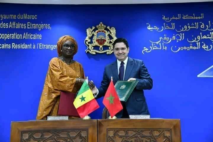 🚨📍À l’invitation de Monsieur Bourita , Ministre des Affaires étrangères, de la Coopération africaine et Marocains, le  Ministre de l’Intégration africaine et des Affaires étrangères, Madame Yassine Fall, a effectué une visite de travail à Rabat (Maroc) 🇲🇦🇸🇳.