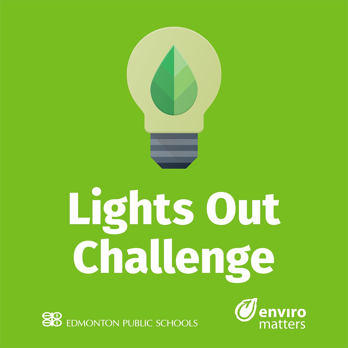 Last month, #EPSB participated in a Lights Out Challenge to shine a spotlight on simple ways we can make positive environmental changes. We helped avoid nearly 1 tonne of CO2e emissions that day! You could power an average house in Alberta for nearly three months with that. #yeg