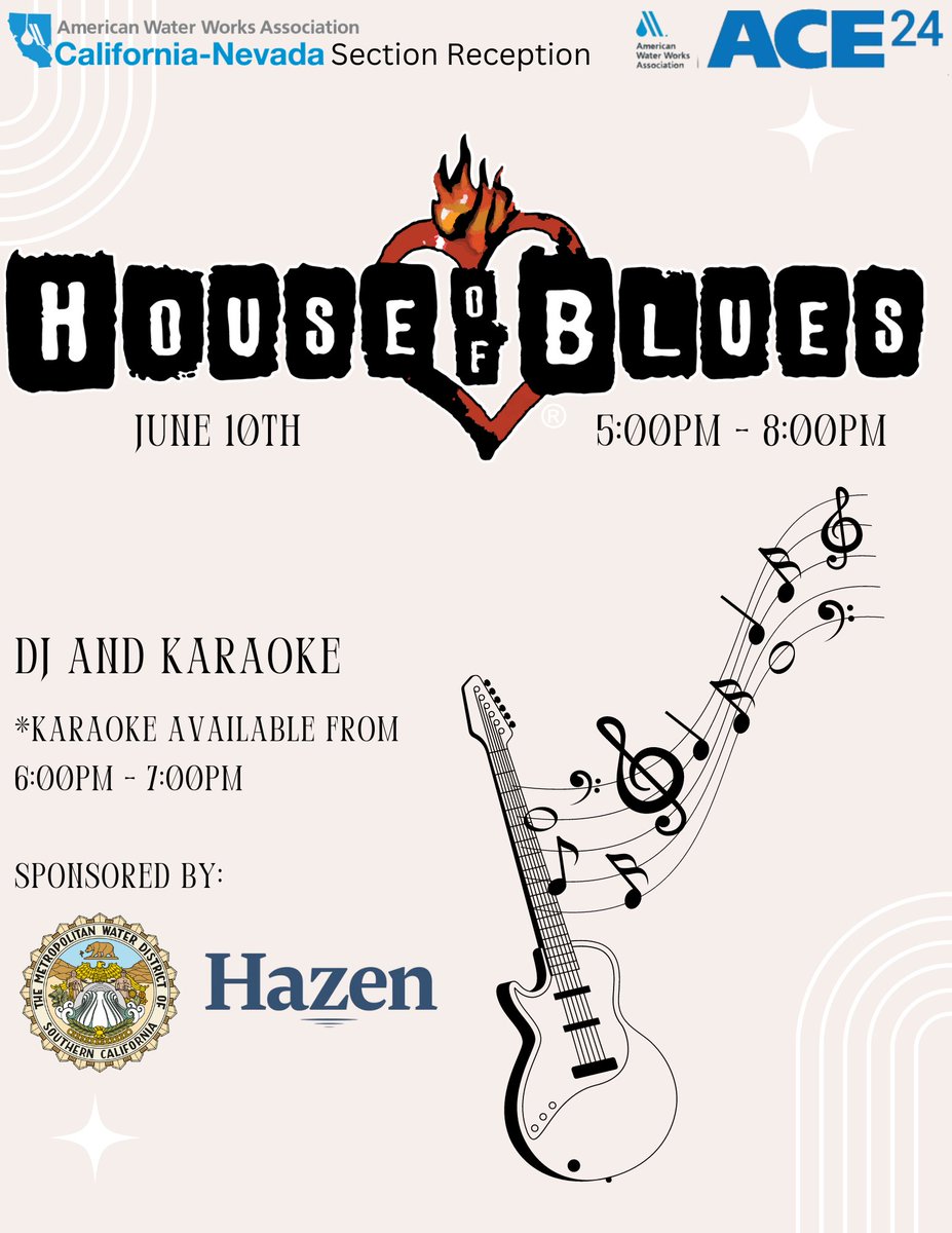 Join us at the House of Blues for a fun filled night including karaoke and air guitar. Thank you Metropolitan Water District of Southern California and Hazen and Sawyer for being our entertainment sponsors and keeping the music going all night. What is your go to karaoke song?