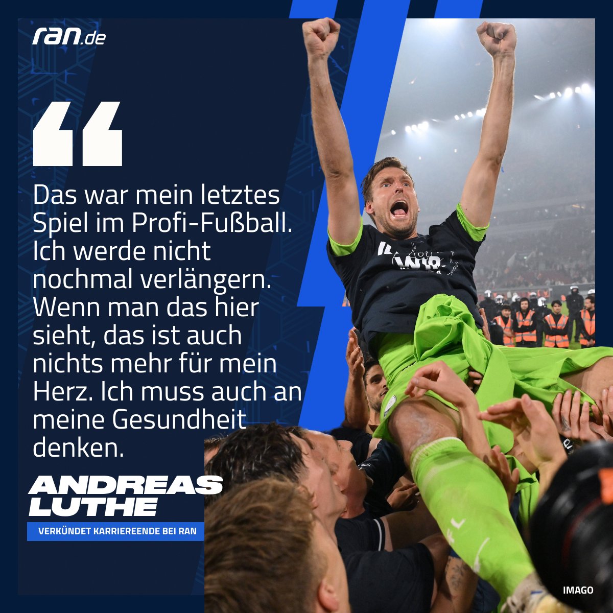 Nach dem Erfolg in der Relegation verkündet Andreas Luthe sein Karriereende am ran-Mikro - emotionaler kann es ohnehin nicht mehr werden! 😅#Relegation #ranBundesliga #F95BOC #Luthe