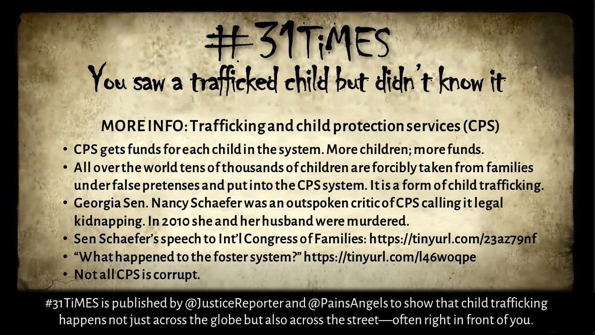 PamelaSOCFEN's tweet photo. You saw a trafficked child &amp; Didn't know it
#31Times https://t.co/oVRVnMpvxi