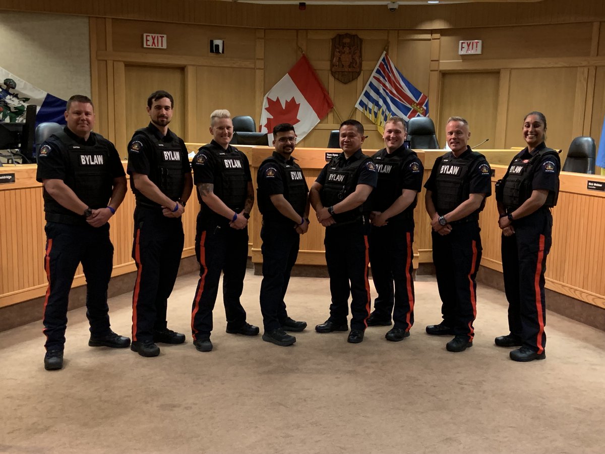 Last week, we swore in eight new Bylaw officers who will significantly boost front line staff and hours of operation across the City. To learn more about our investments in community safety, visit: kelowna.ca/communitysafety