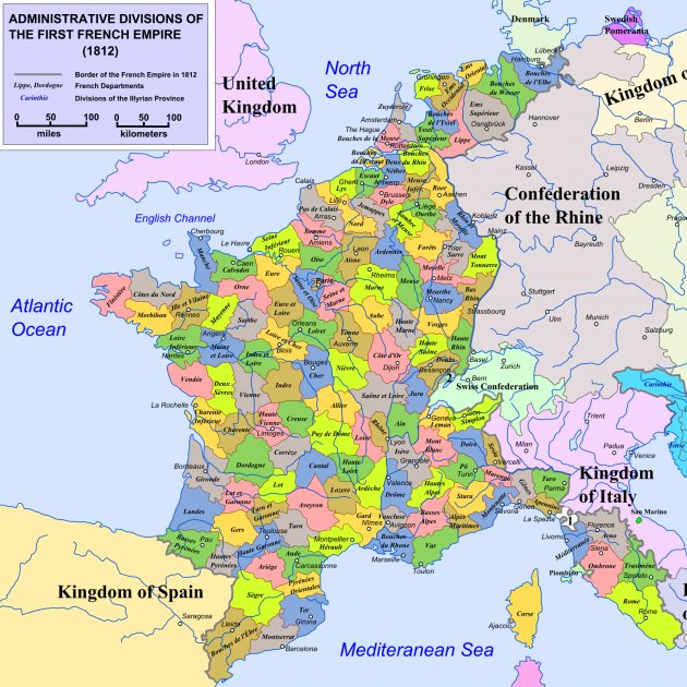 El 28 de maig de 1814, amb la sortida de les tropes napoleòniques, Catalunya deixava de pertànyer a França i tornava a estar sotmesa a Espanya sota l'absolutisme del rei borbó Ferran VII. Les comarques nordcatalanes romandrien sota domini francès.